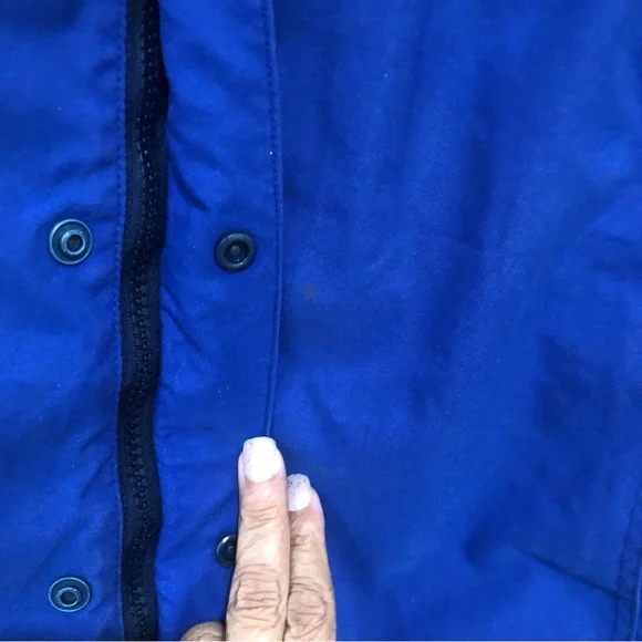 PATAGONIA MEN’S VTG BLUE PURPLE ZIP UP JACKET PACK AWSY HOODIE SMALL